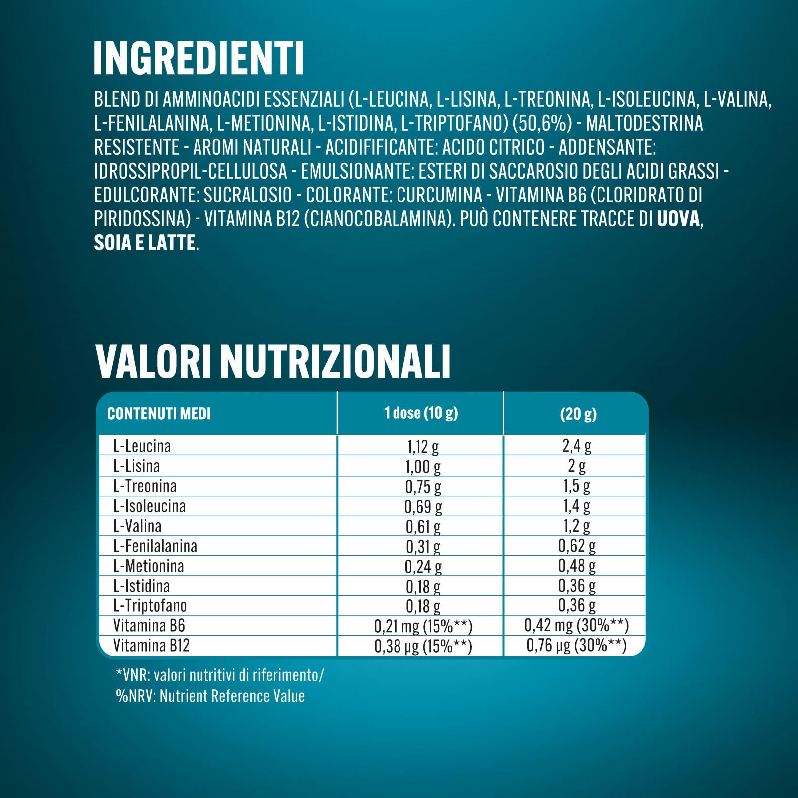 Enervit Pure-Pro Integratore di Aminoacidi Essenziali in Polvere, 5g EAA per Dose, 2.4g BCAA, Vitamine B6 e B12, Plant-Based, Riduzione Stanchezza, Durante e Post Workout, Vegan, 10 Bustine da 10g