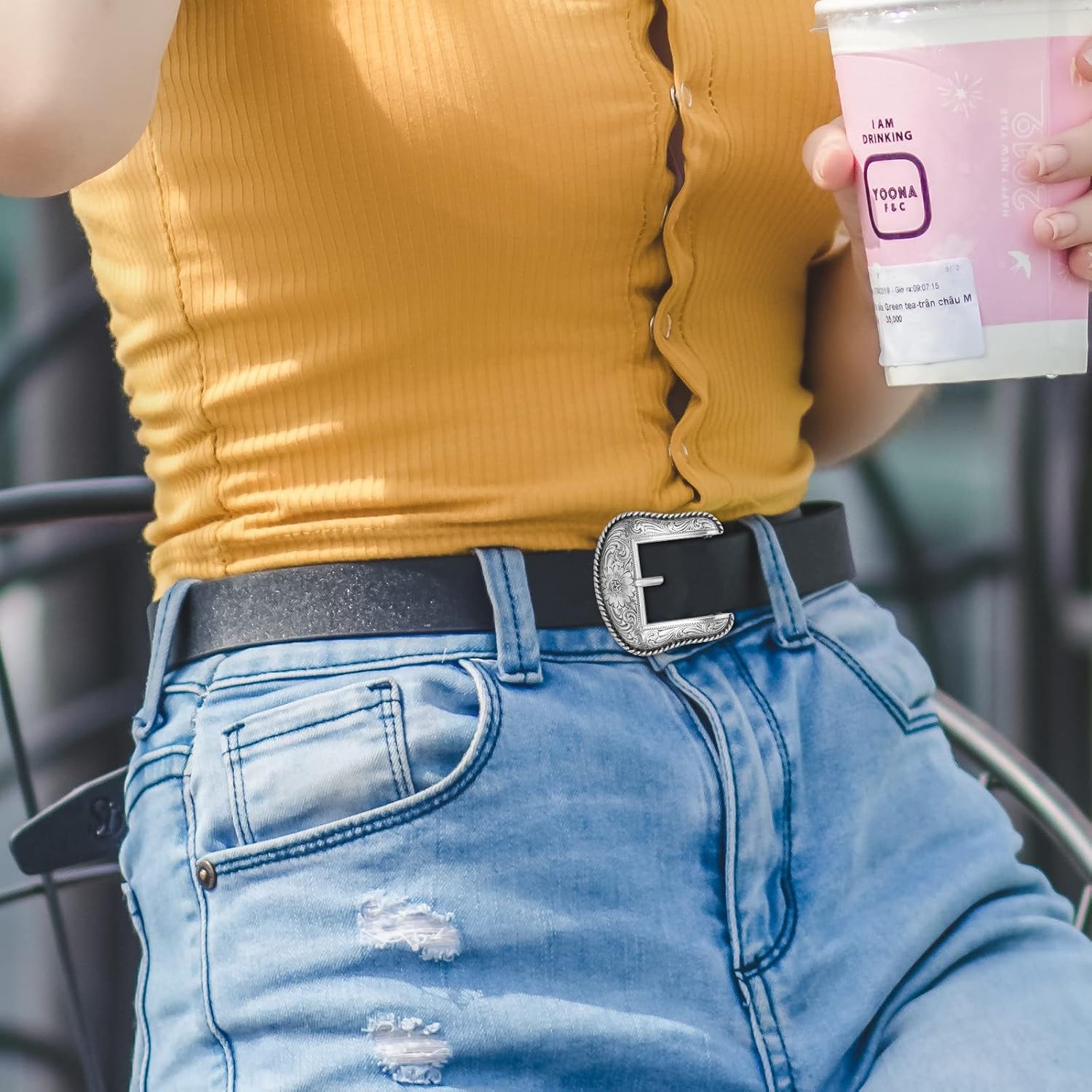 Classic antique replacement belt buckles for men and women (Vintage Silver-4) - Image 6