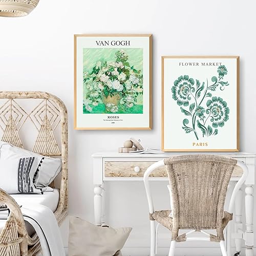 Miniatura 8 de 17 impresiones de pared Matisse para dormitorio, decoración artística de pared verde salvia, pósteres de exposición de arte de pared de Matisse, kit