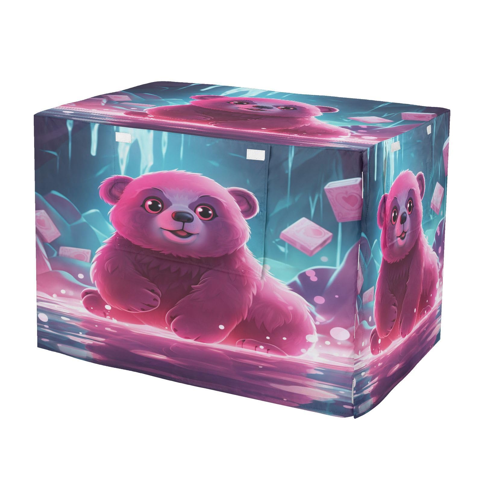 Housse de cage pour chien et chat imperméable rose loutre pour intérieur