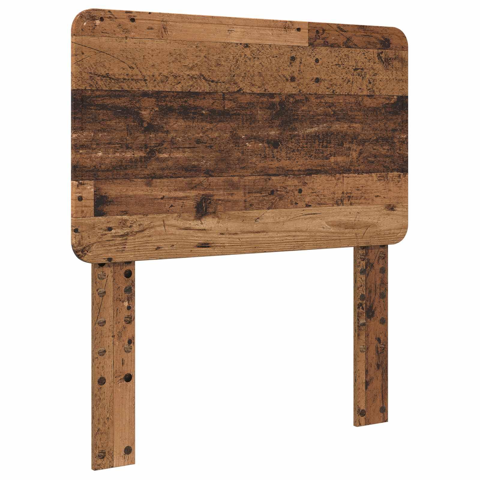 Bettrahmen 75 x 190 cm Altholz Kiefer massiv mit Lattenrost Modernes Design Robust und Langlebig für Jugendzimmer Erstwohnung und Gästezimmer