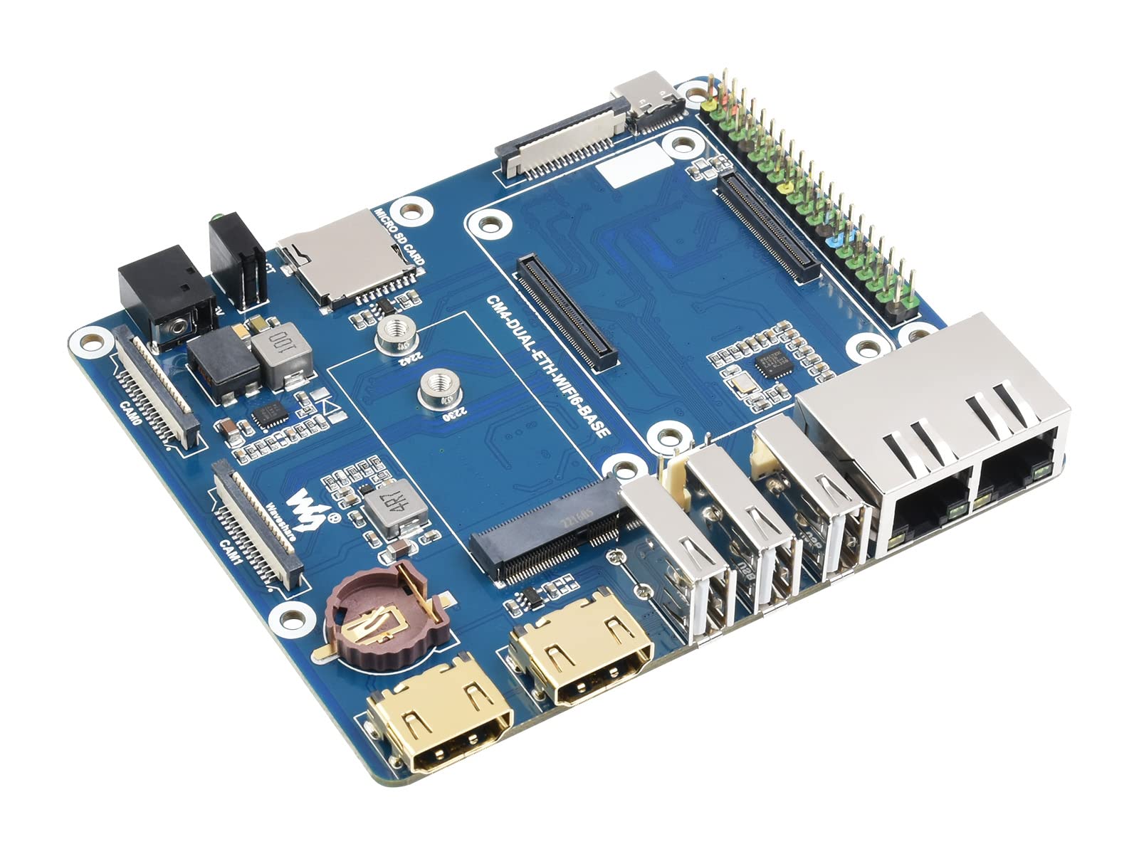 Amazon.com: WIFI6 Dual Ethernet Base Board for Compute Module 4