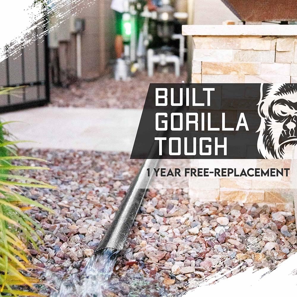 GORILLA Swimming Pool Backwash Hose with Clamp - Extra Heavy Duty - Weather and Chemical Resistant (50 FT) : Patio, Lawn & Garden