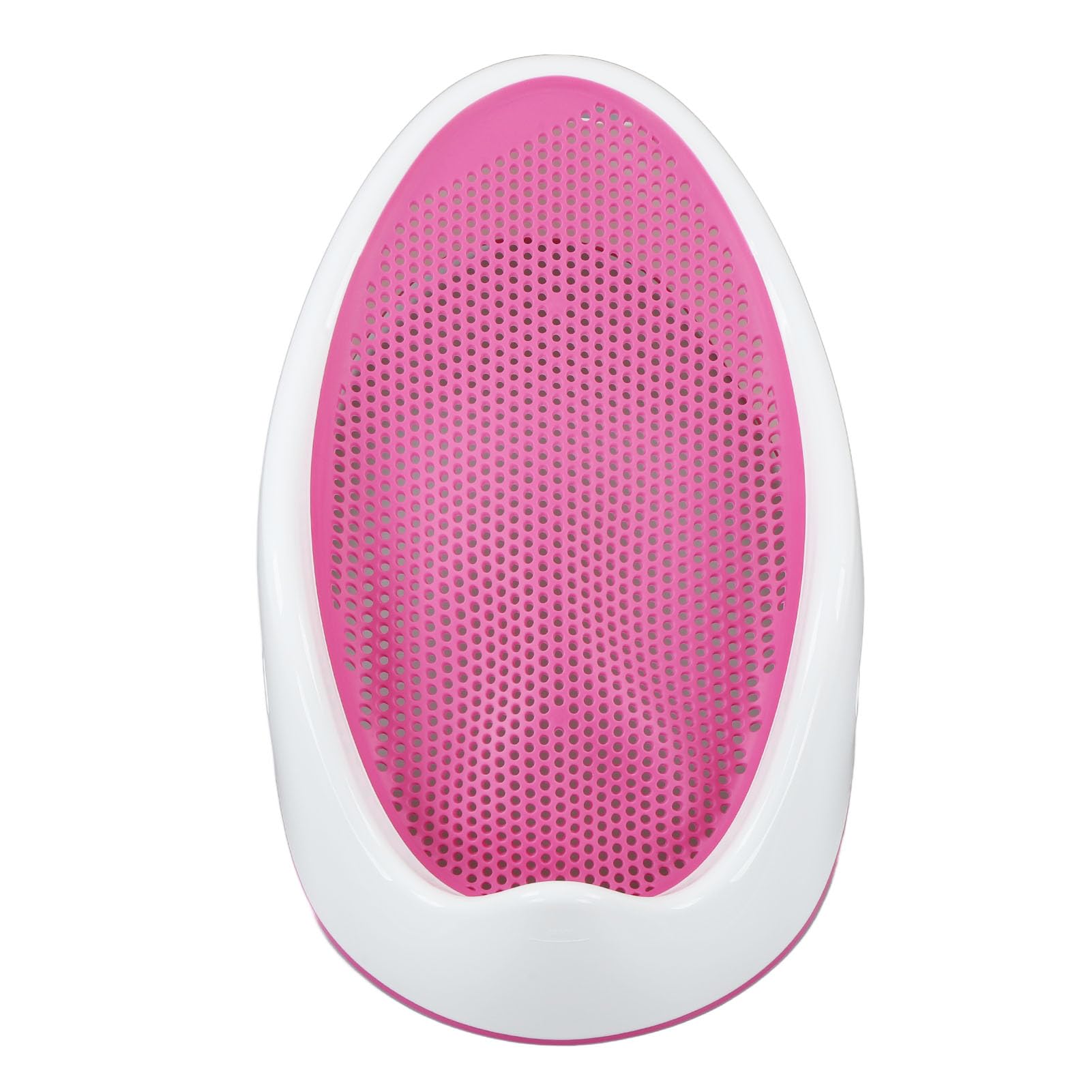 Soporte para Baño para Bebés, Soporte para Baño Infantil de PP de Grado Alimenticio de Silicona Suave TPE Liviano, Asiento para para Bebés con Malla Suave Al Tacto de Secado Rápido, (PINK)