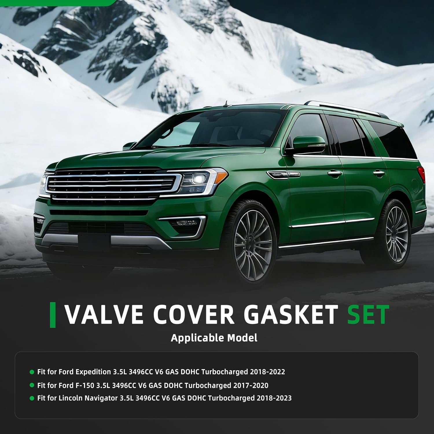 Valve Cover Gasket Set VS50993R for Ford Expedition 2018-2022, for Ford F-150 2017-2020, for Lincoln Navigator 2018-2023, 3.5L V6 Gas DOHC, VS50973, 56101700, 31PCS