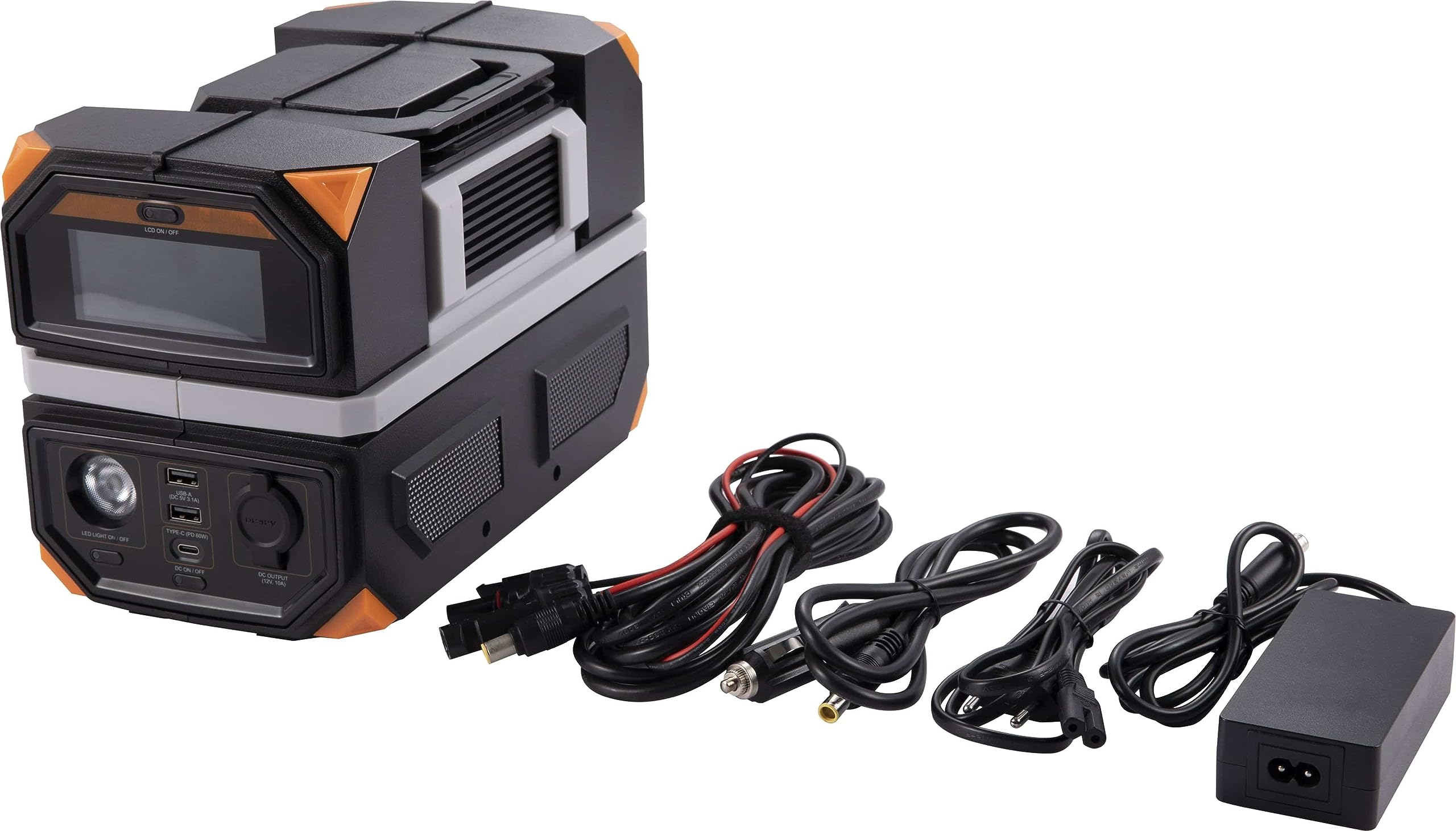 Centrale elettrica Technaxx da 300W con presa 230V, 3 porte USB, 12V per auto, capacità della batteria 315Wh per esterni, viaggi e campeggio –Onda sinusoidale pura, centrale elettrica portatile TX-201