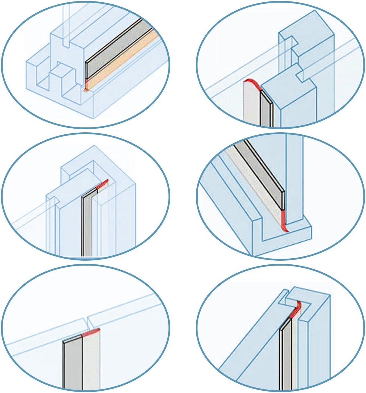 Bеѕt Dеаl 🛒 TBWHL Shower Door Bottom Seal Strip Silicone Rubber Sealing Sticker 16 Feet Translucent （35 mm）