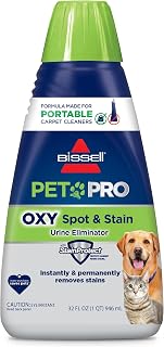 BISSELL PET PRO OXY Spot & Stain Formula for Portable Carpet Cleaners, 32 oz - Pet Safe Stain Remover with EPA Safer Choice