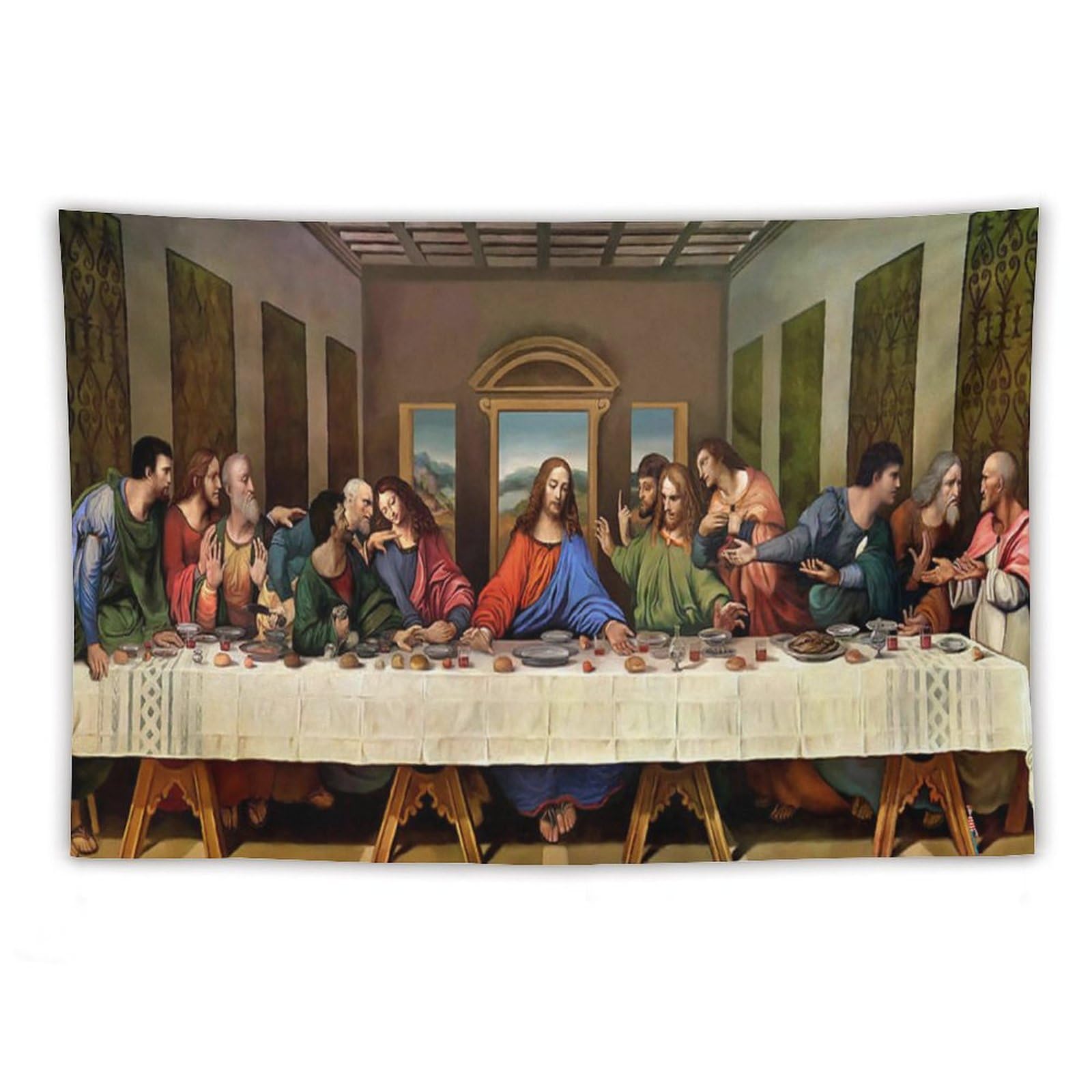 最後の晩餐 タペストリー 約140cm x 100cm Amazon.co.jp: Leonardo Da Vinciレオナルドダヴィンチ画家の作品