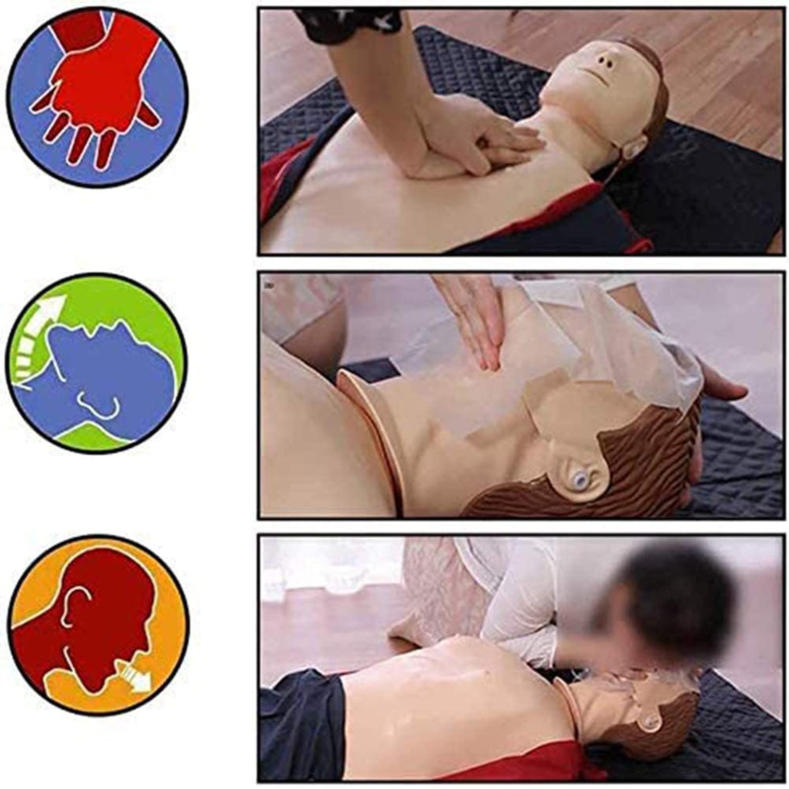 ZMIN Reanimationspuppe Erste Hilfe Trainingspuppe für medizinische pädagogische Trainingshilfe