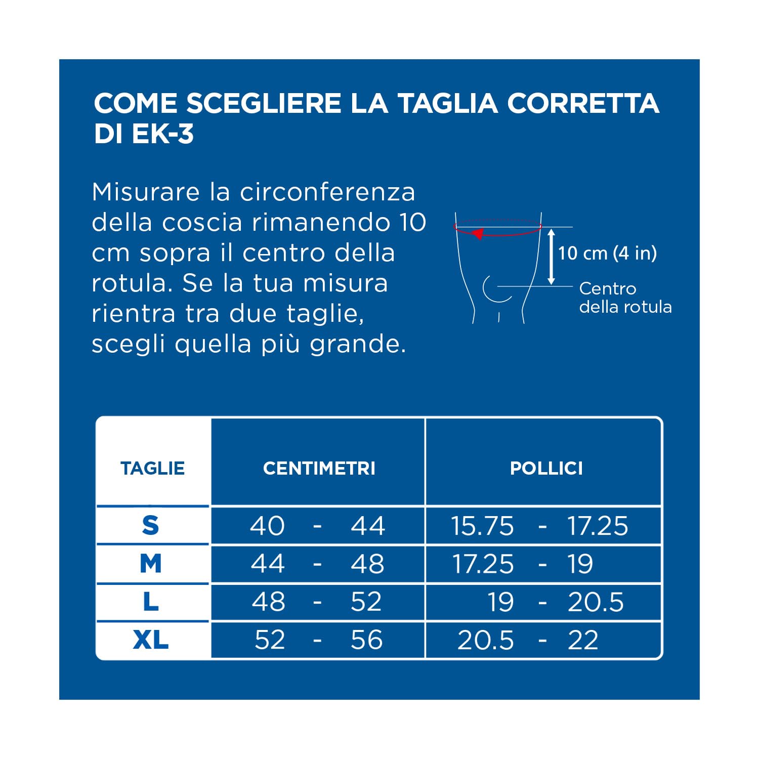 Zamst EK-3 Knee - Ginocchiera Regolabile per Supporto del ginocchio e dei Legamenti - Tutore ginocchio a compressione, confortevole e traspirante - Ideale per camminata trekking e corsa (M)