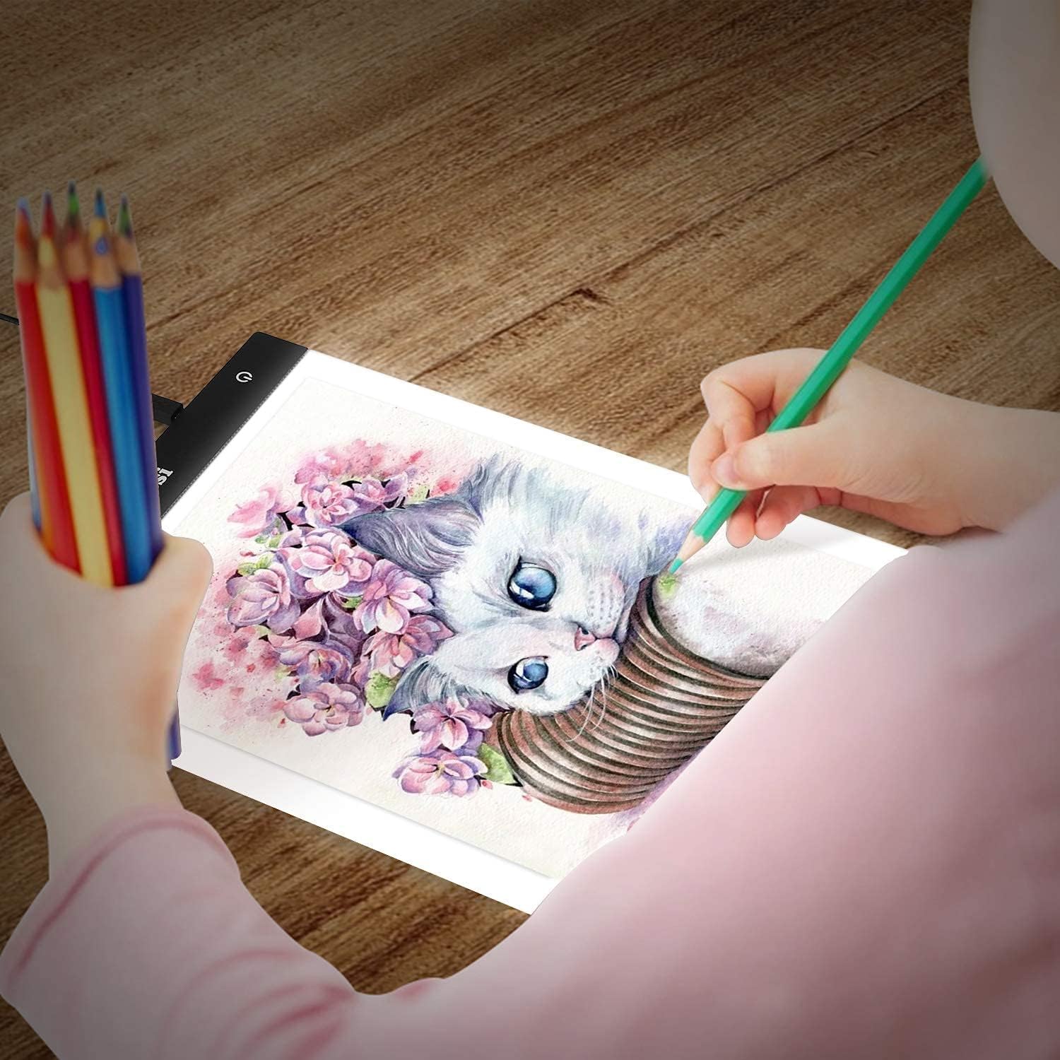 135 PCS A4 LED Ultra-Thin Portable Diamond Painting Light Board Pad Kit, Eyesight-Protected 3 Level Brightness Adjustment for Drawing, Sketching, Animation, 5D Diamond Painting Full Drill