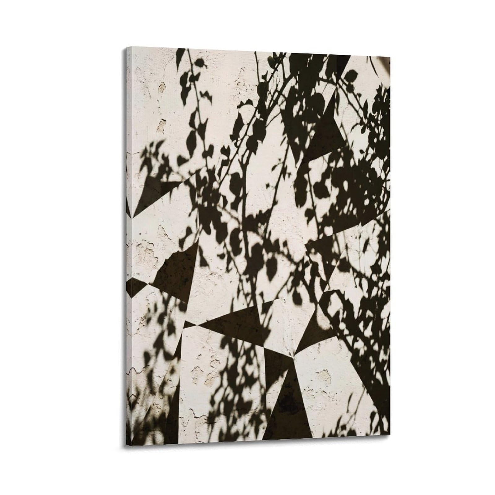 FQNYR Mediterranean Life Photo Shadow Geometric Poster Painting Canvas Wall Art Print20x30inch(50x75cm) Frame-style