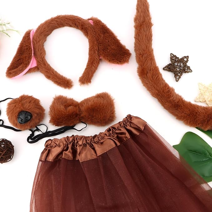 Semato Animal Costume Tail and Tutu Set miniatura 4