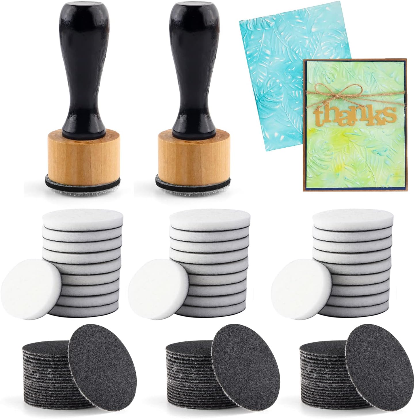 96Pcs/Set Ink Paints Blending Tool Mini Sanding Disks Round