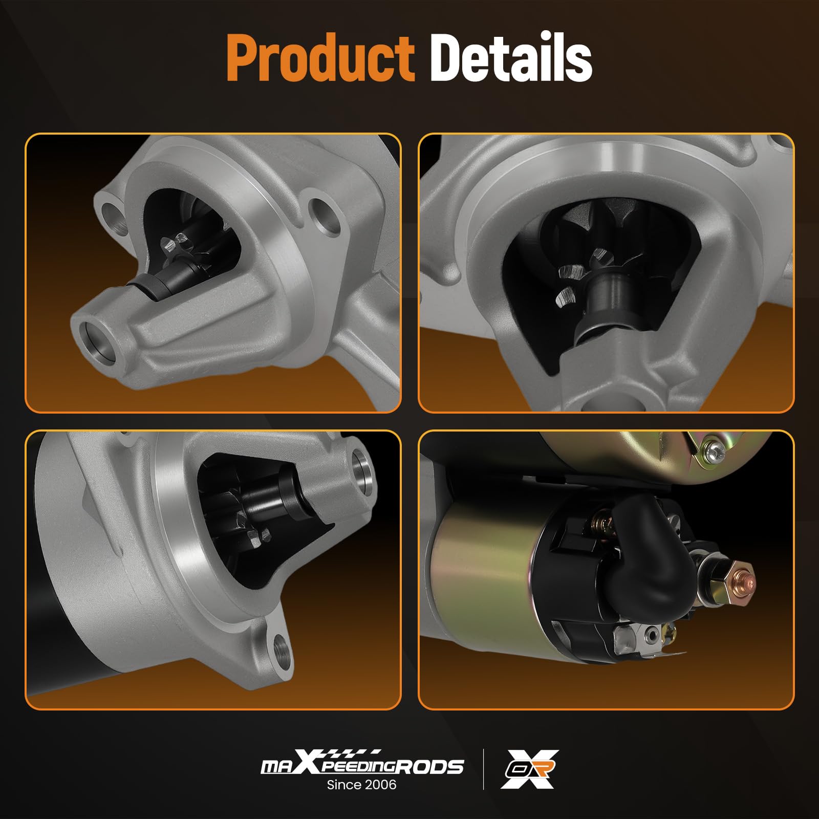 maXpeedingrods Motor de arranque eléctrico 12V 0.8KW para motor diésel Yanmar Kipor 5KVA L40 L48 L70 L90 L100 SP17522519