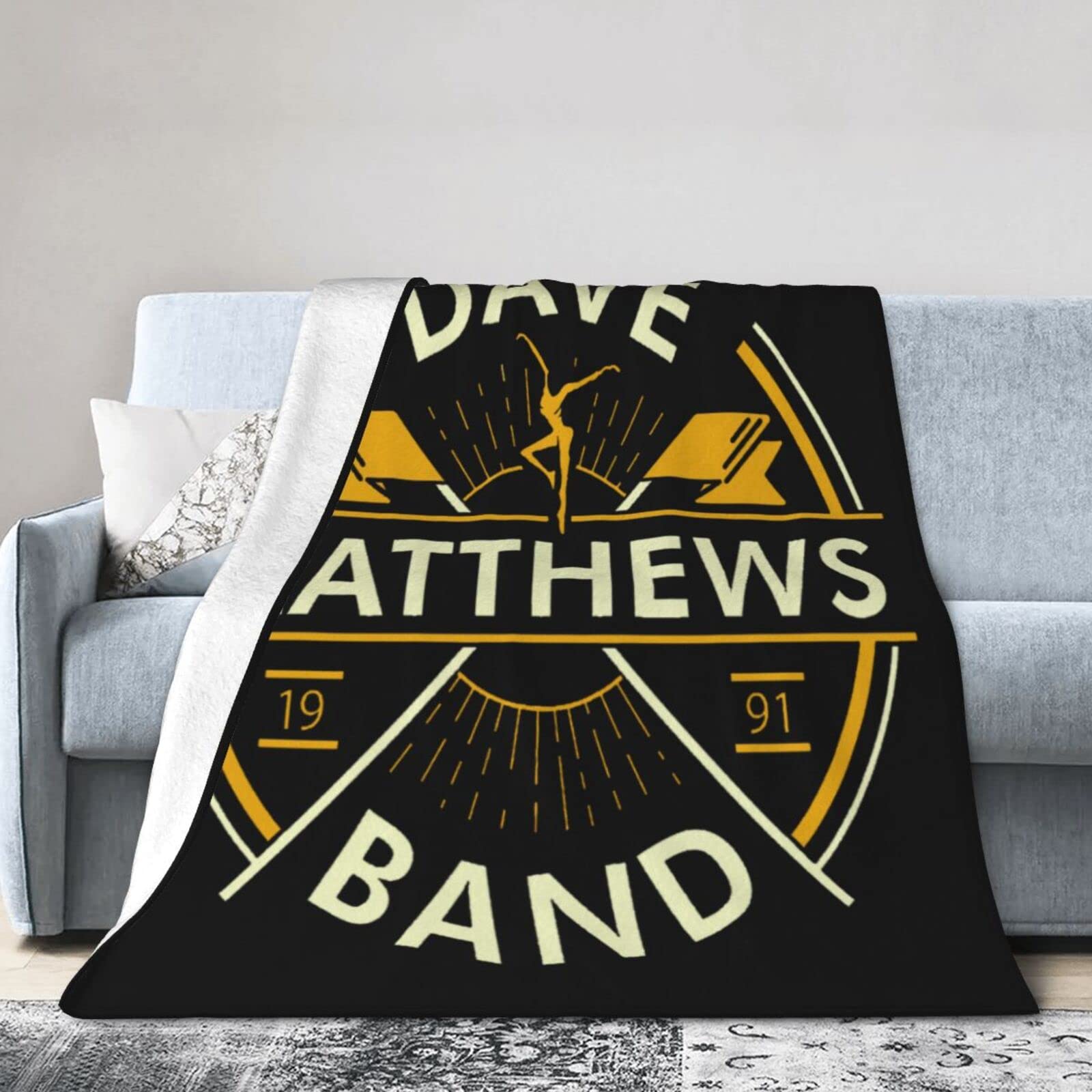 American Dave Rock Matthews Band Blanket Throw, Ultra-Soft Fleece Flannel Blanket Lightweight Throw Blankets for Couch Sofa Living Room for Kids Adults 50"X40"