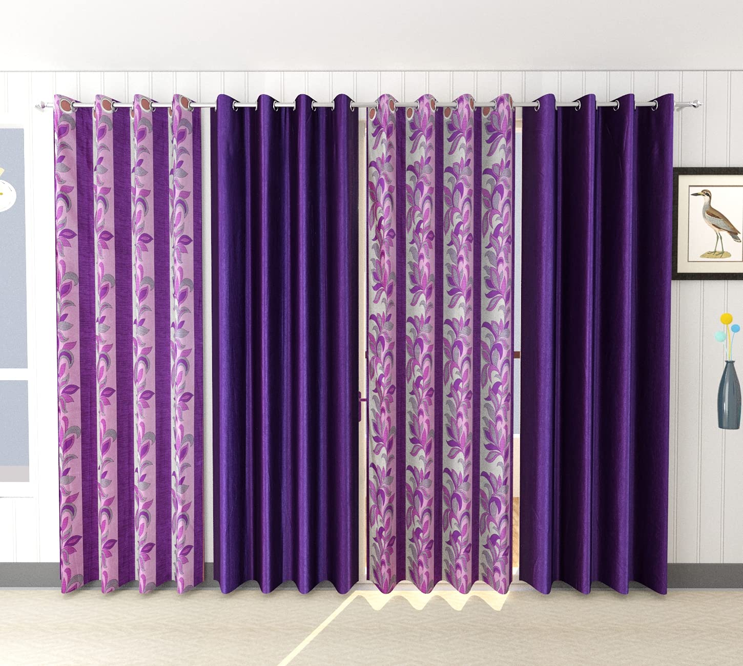 See full amazon price history chart for Galaxy Home Decor Indica Print Combo 4 Piece Curtains for Window 5 Feet, Purple (Purple, Window - 5 Feet) Galaxy Home Decor Indica Print Combo 4 Piece Curtains for Window 5 Feet, Purple (Purple, Window - 5 Feet) (B0981ZD7PH) Amazon Price History, Amazon Price Tracker