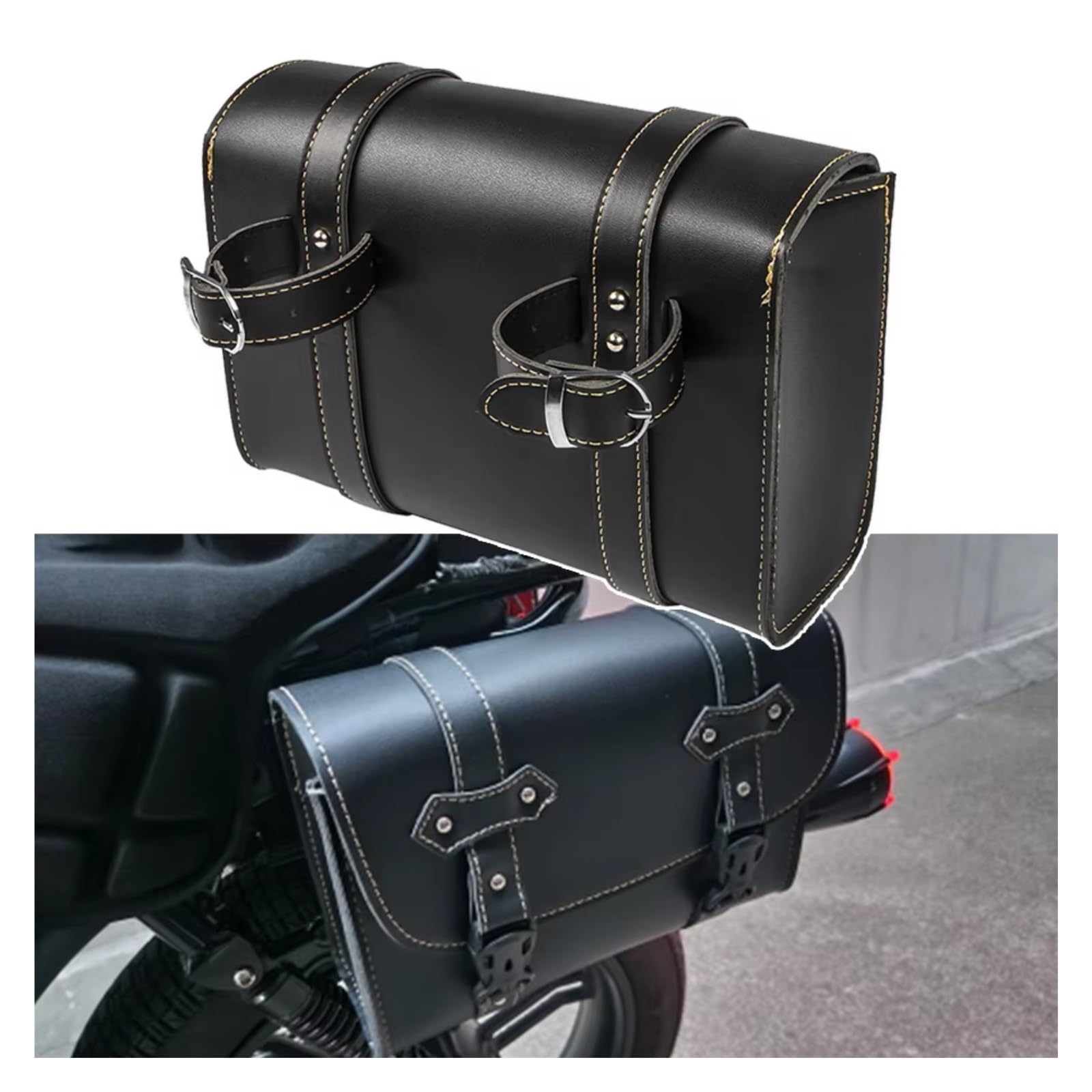 Compatibile Con Sportster Per XL883 XL1200 Xl 883 Moto Bisaccia Modello Side PU Borsa Sella Bagagli Attrezzi Accessori Sacche Moto