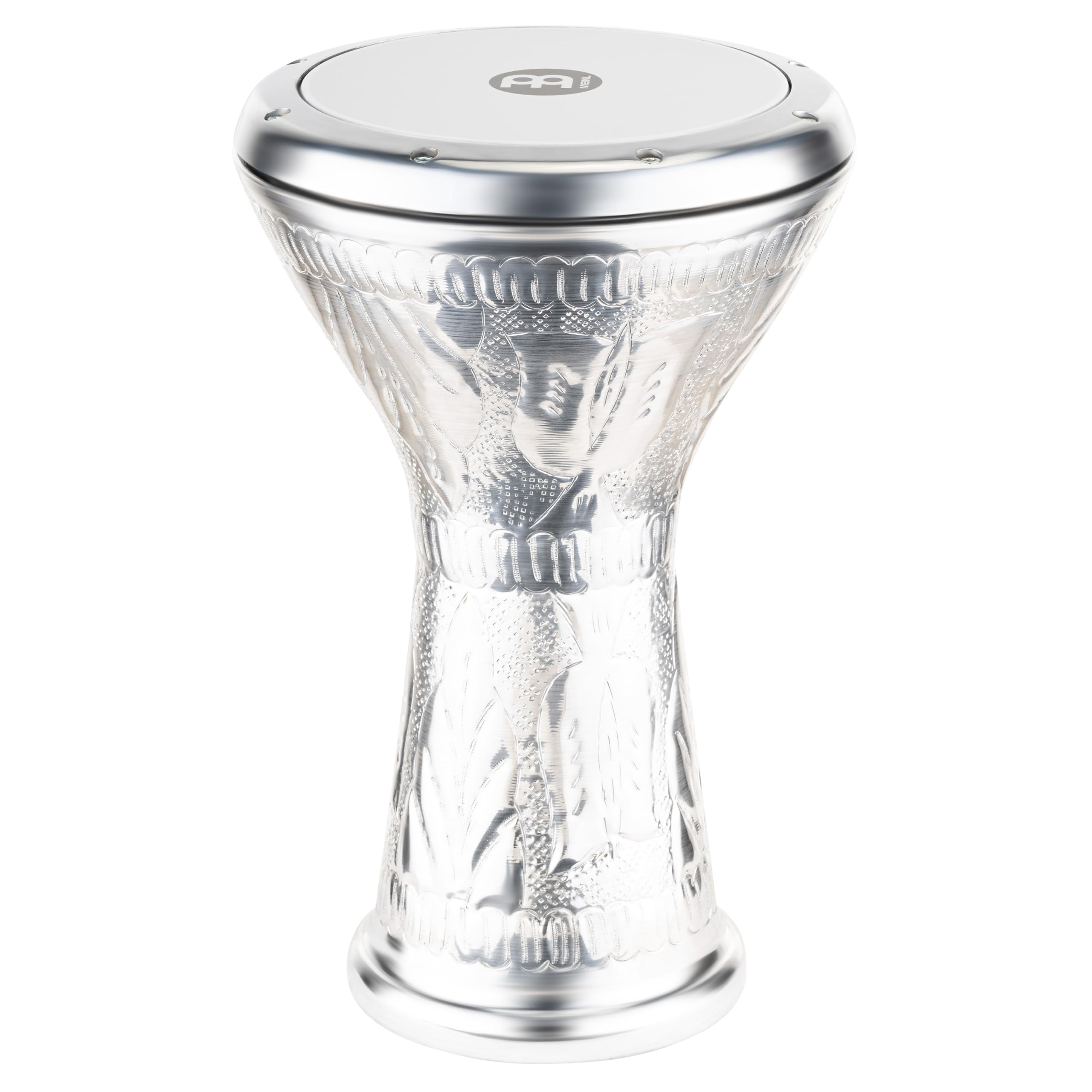 Meinl Percussion HE-3030 Hand Hammered Aluminum Doumbek With Synthetic Head, 8.5-Inch