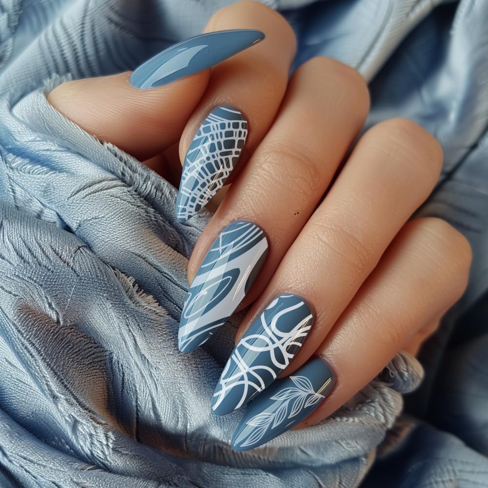 PH PandaHall 5 PZ Modelli per Nail Art con Texture Lineare, 68 Modelli Fiore Nail Stamping Piastra Mix Design Nail Art Stencil per Nail Design Stampa Manicure Salon