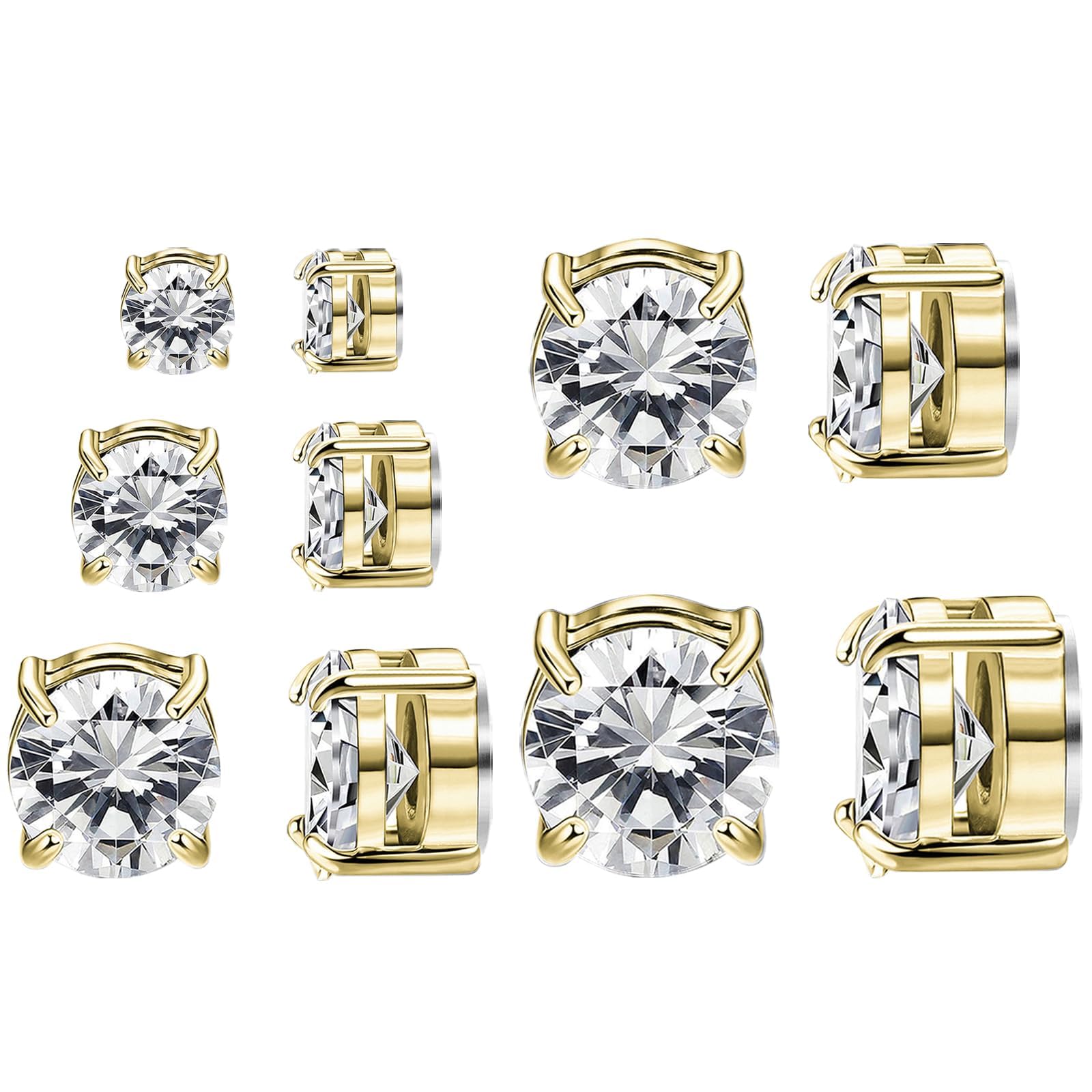 15 Pairs Stainless Steel Cross Earrings Hinged Earrings Cross Dangle Hoop Cross Earrings Set for Men and Women-image-43