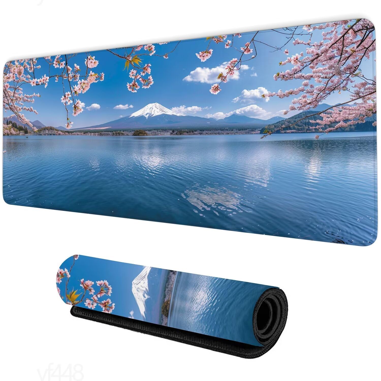 Alfombrilla Ratón océano Alfombrilla Raton 1600x800x3mm, Cielo Alfombrilla de Ratón Extendida de Gran Tamaño con Bordes Cosidos, Protector Escritorio, Antideslizante, Alfombrilla Ratón Gaming YF-448