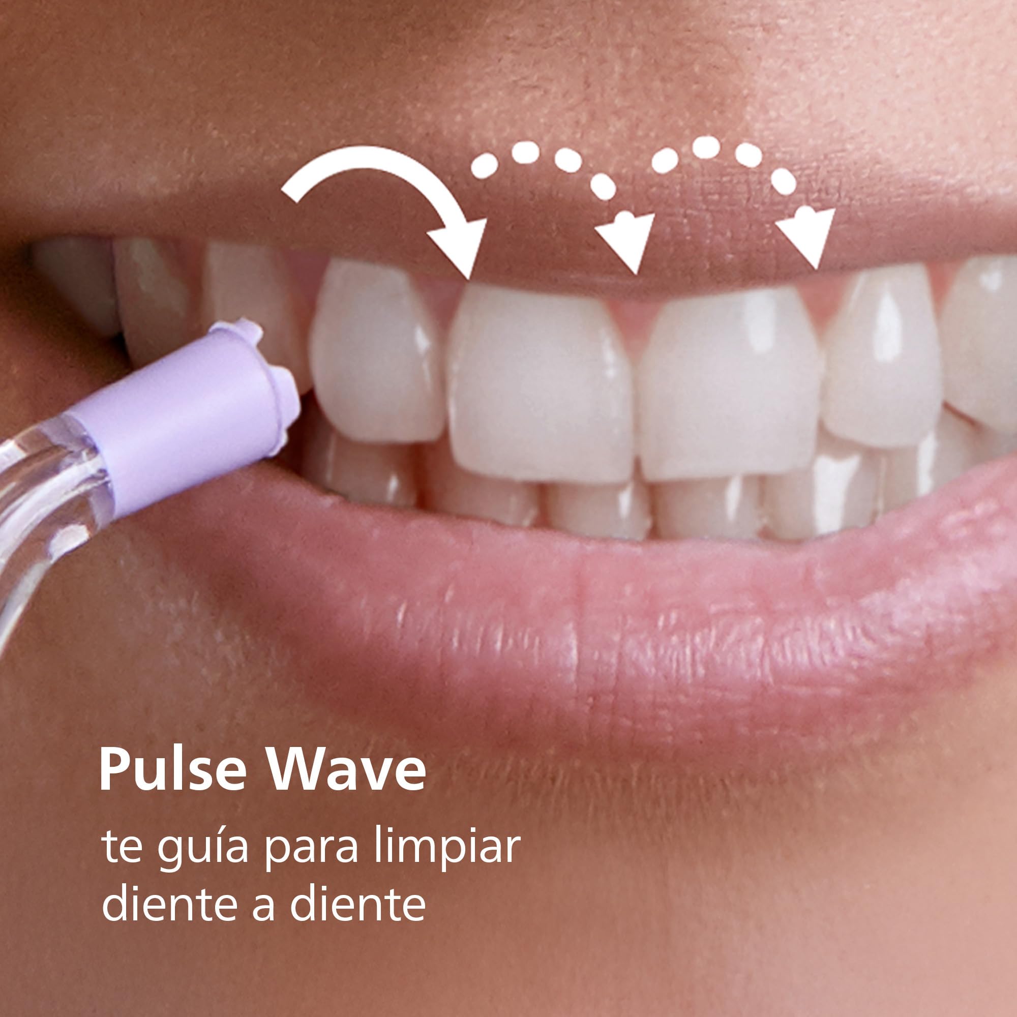 Philips Sonicare Power Flosser 3000 Irrigador oral sin cable Quad Stream Pulse Wave HX3826/31 Negro