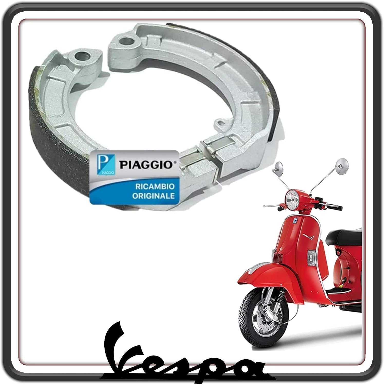 GANASCE FRENO FRENI ANTERIORI O POSTERIORI VESPA PX TUTTI I MODELLI ORIGINALI PIAGGIO