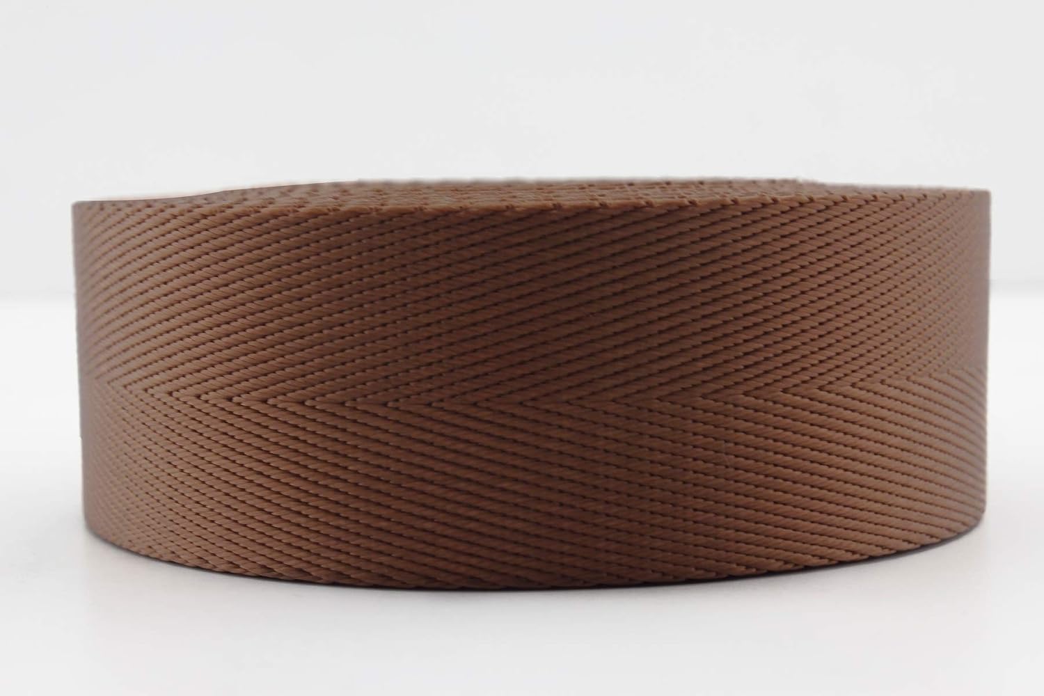 Nylon Webbing Ribbon 1 1/4 inch (32mm) Heavy Weight Brown Strap Replacement 5 Yards ZC70