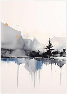 Giclee Mountain Art: Dirty Style Print, Museum Grade Artwork, Original Contemporary Scenic Landscape for Art Enthusiasts