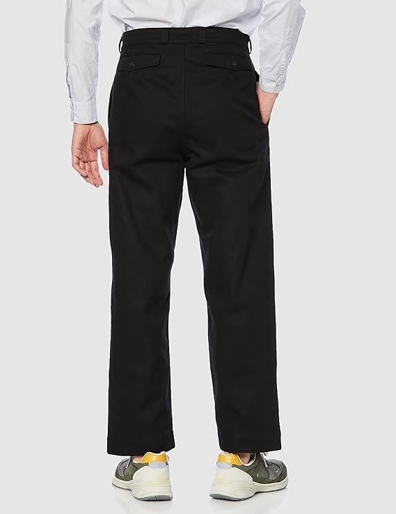 実物 M52 French Military black chino pants 03-5252-61 - M-52 French Army Trouser - Black | Dant