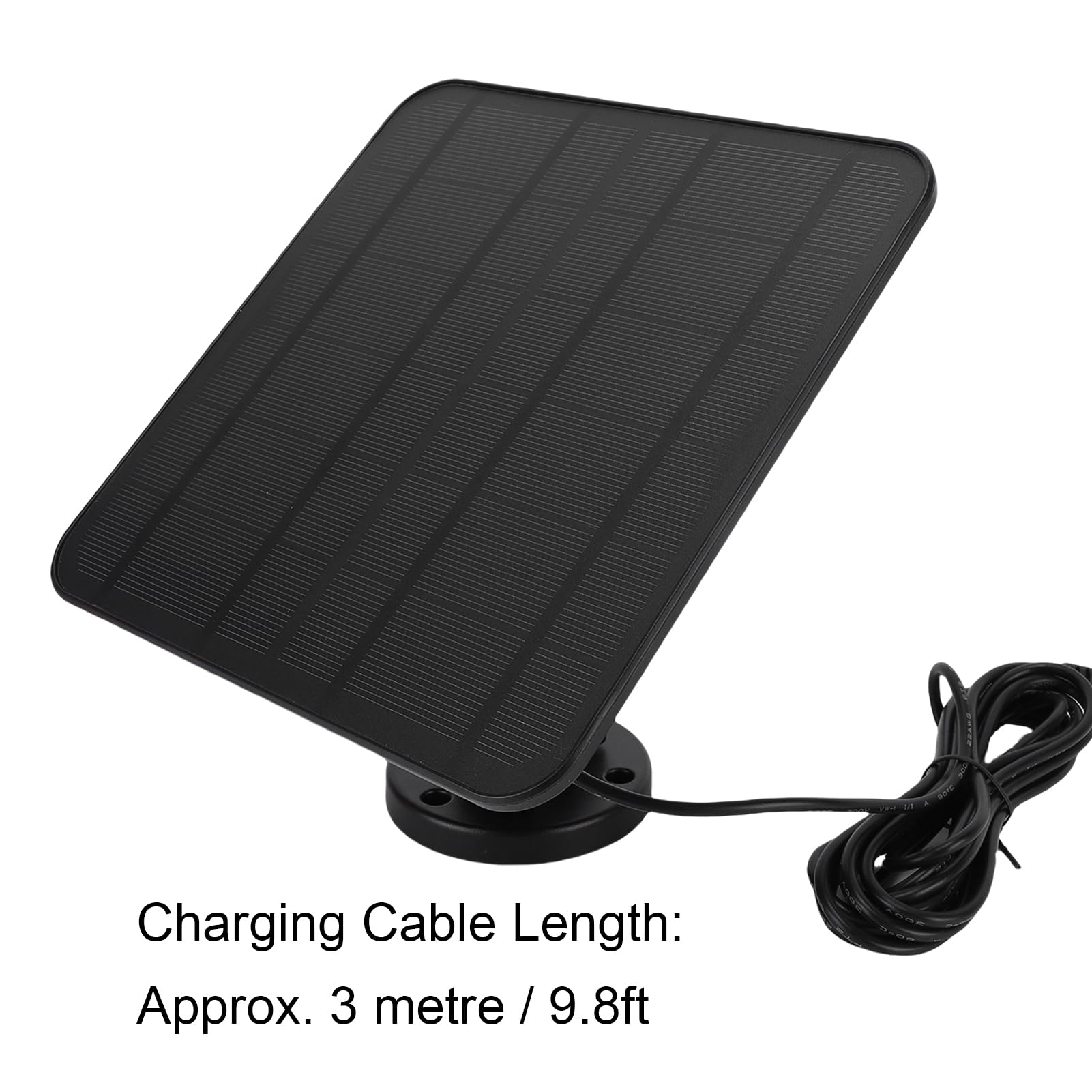 FTVOGUE Panneau Solaire 12W pour Caméras de Sécurité, Monocristallin