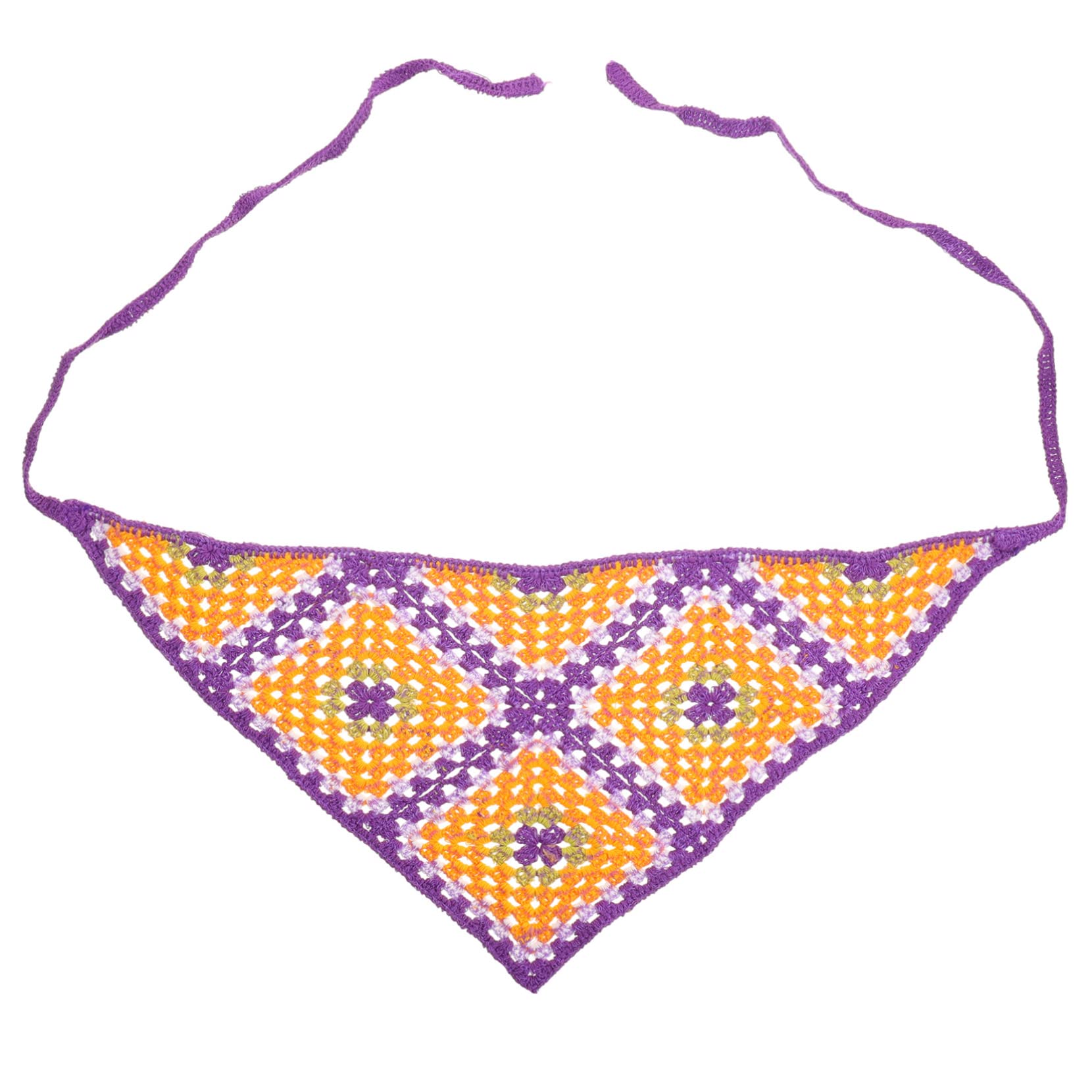 FRCOLOR 4 Pièces Bandeau Triangulaire Bandeau Turban Pour Femme Foulard Cheveux Élastiques à Cheveux Pour Femmes Dames Violet,mauve En Tissu Manquer Facile Accessoires Pour x