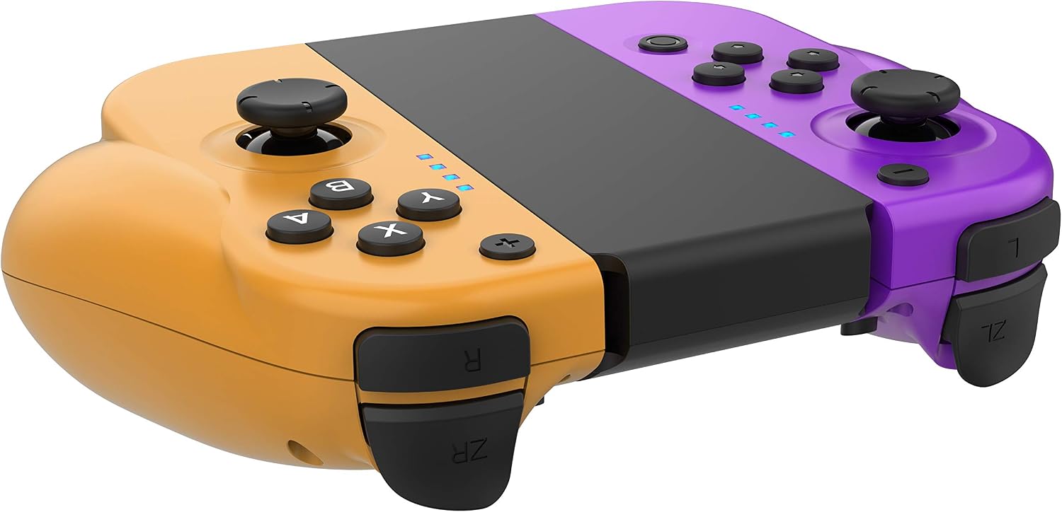 Wireless Joy Pad Controller for Nintendo Switch, Replacement Joy Con with Redesigned Ergonomic Hand Grip Comfortable Handheld Gamepad Remote