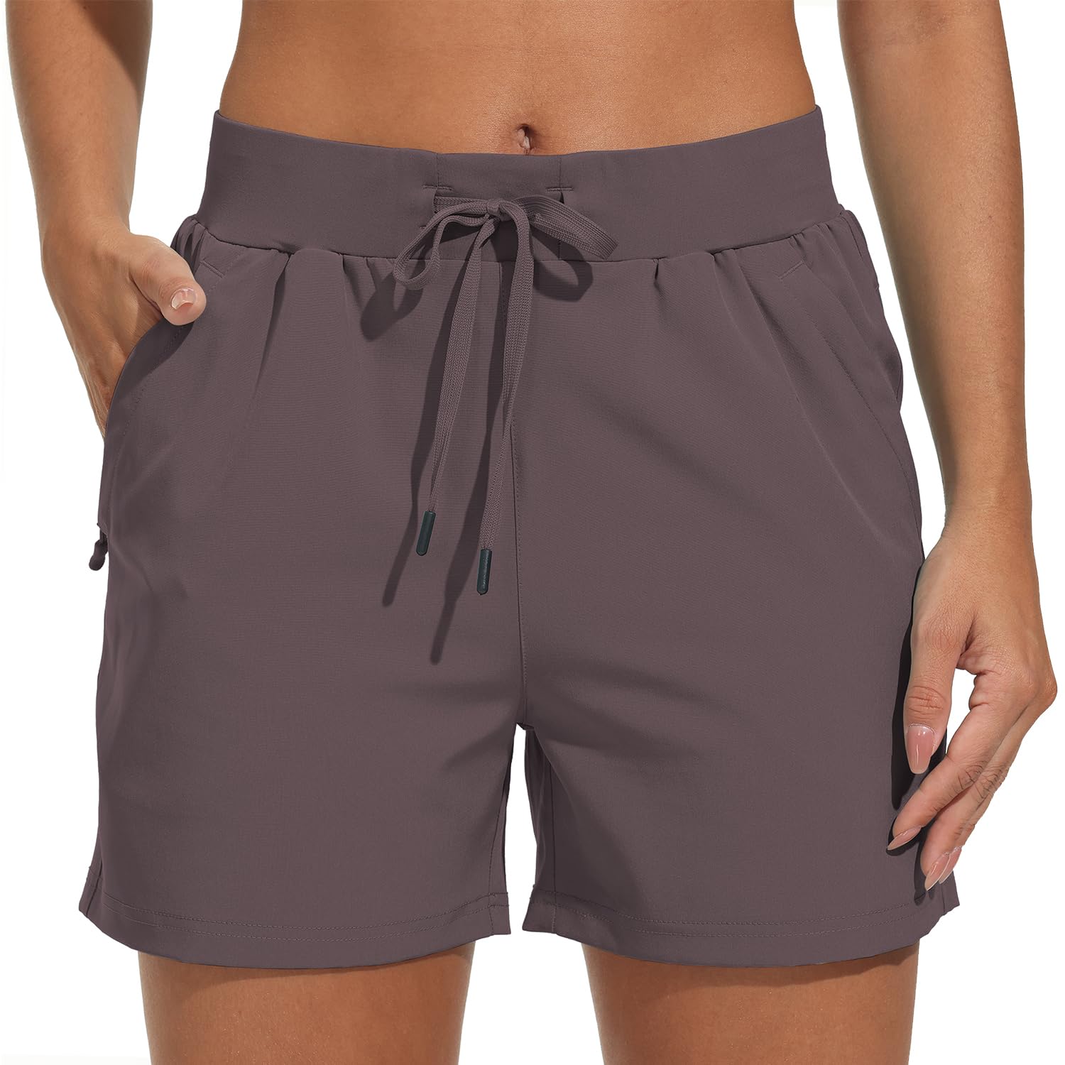 VAYAGER Wanderhose Damen Kurz 4" Wandershorts Sommer Sports