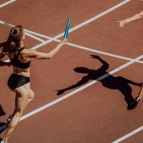 Miniatura 7 de Ace Creations Bastones de relé de aluminio para carreras de pista y campo, gimnasio, Phy Ed, Running