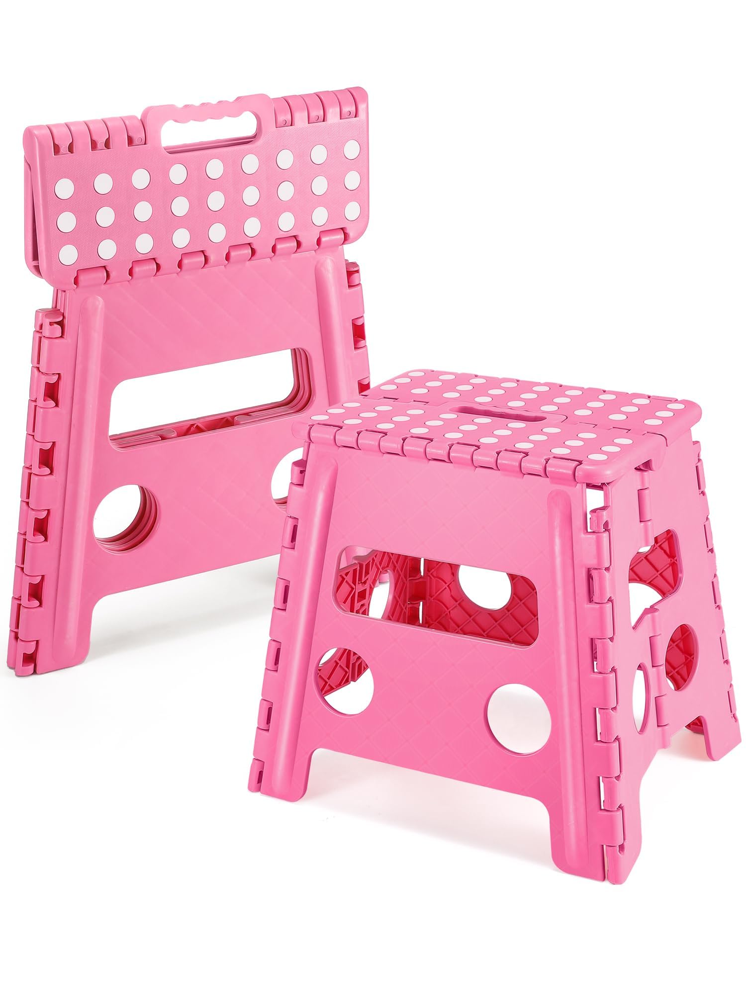 EasySpeed Taburete Plegable Cocina Baño Escalera Pequeña 150kg 29x22x32cm Rose