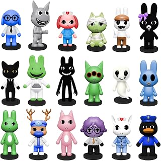 18pc Animal Figures Set Collectible Action Figures Set Hospital Game Fans | Equipped With Non‑slip Display Base For Stable Placement Compact Size For Multi‑scene Layout Ideal Collectible Ornament