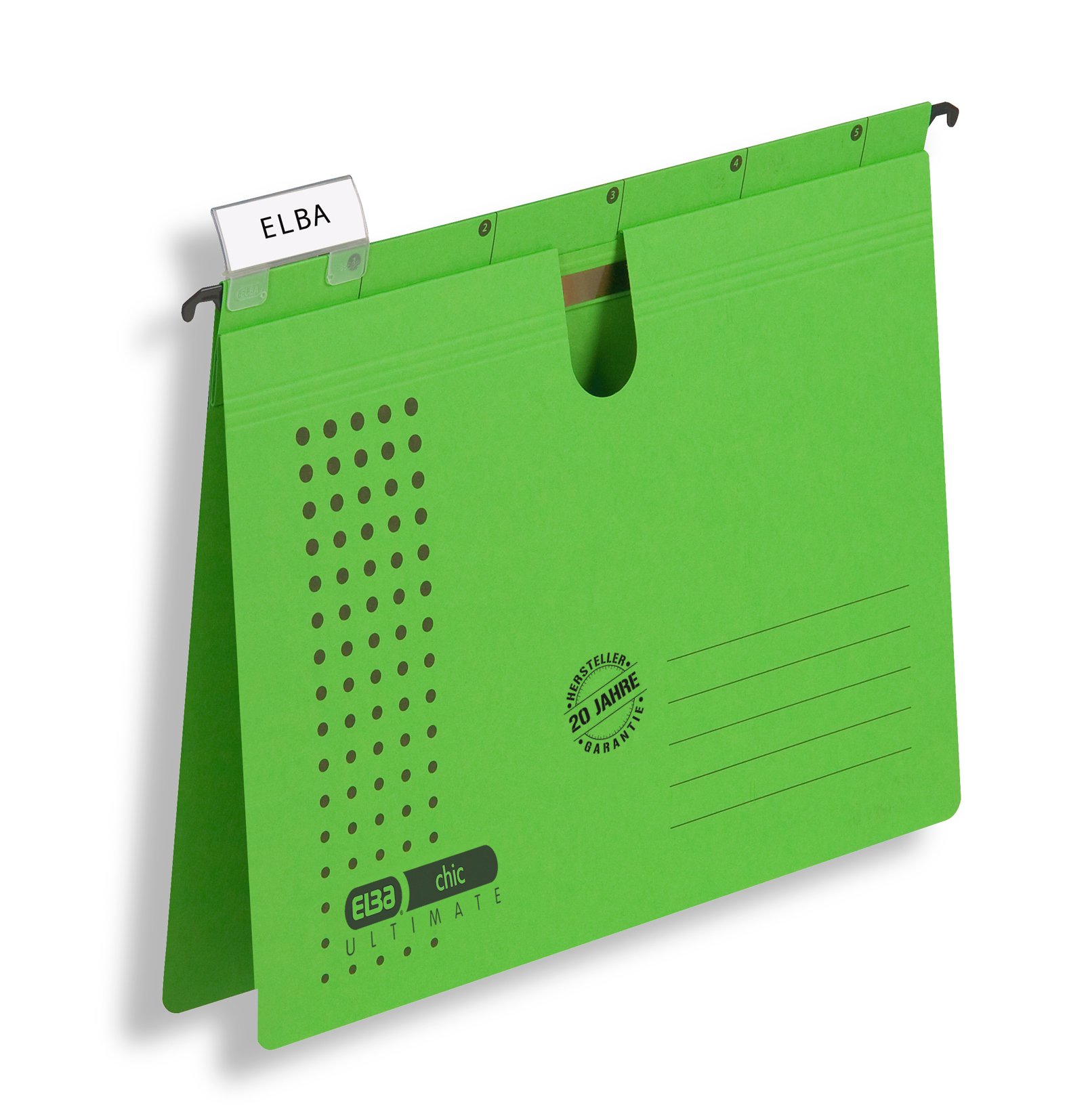 Elba 100552096 - Cartelle Sospese Chic Ultimate, 318 x 6 x 245 mm, Verde