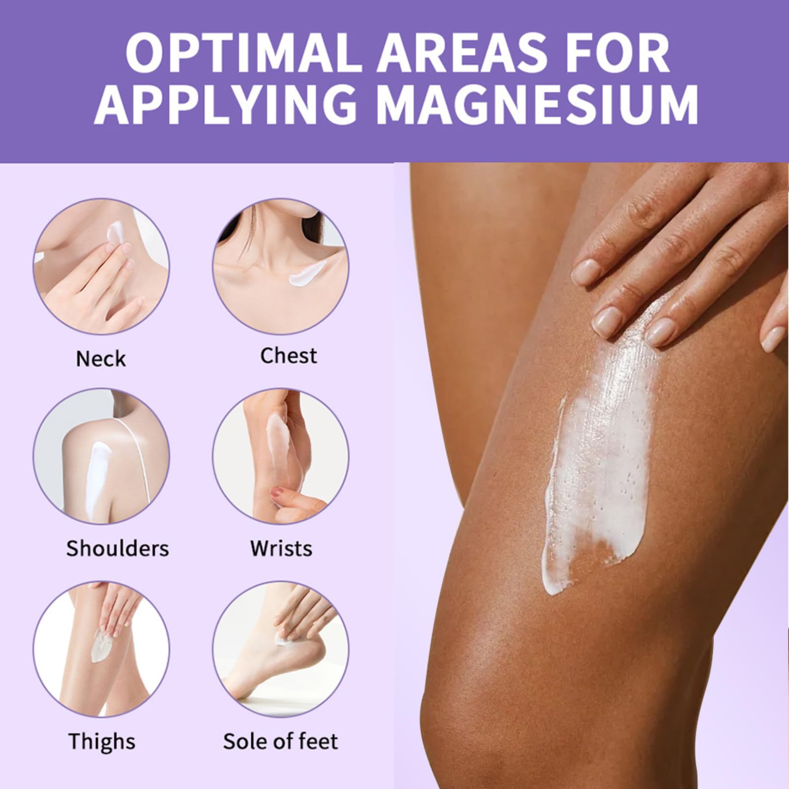 Magnesium Body Butter, Magnesium Cream For Sleep, Magnesium Soothing Sleep Butter - Image 4