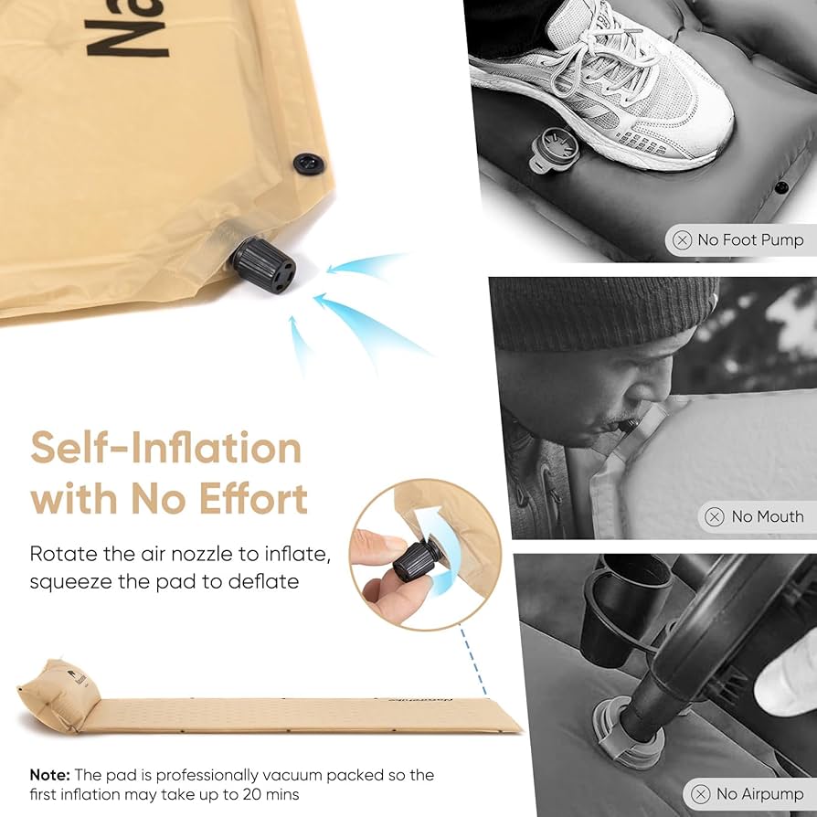 Amazon.com: Naturehike Self-Inflating Sleeping Pad, Ultralight