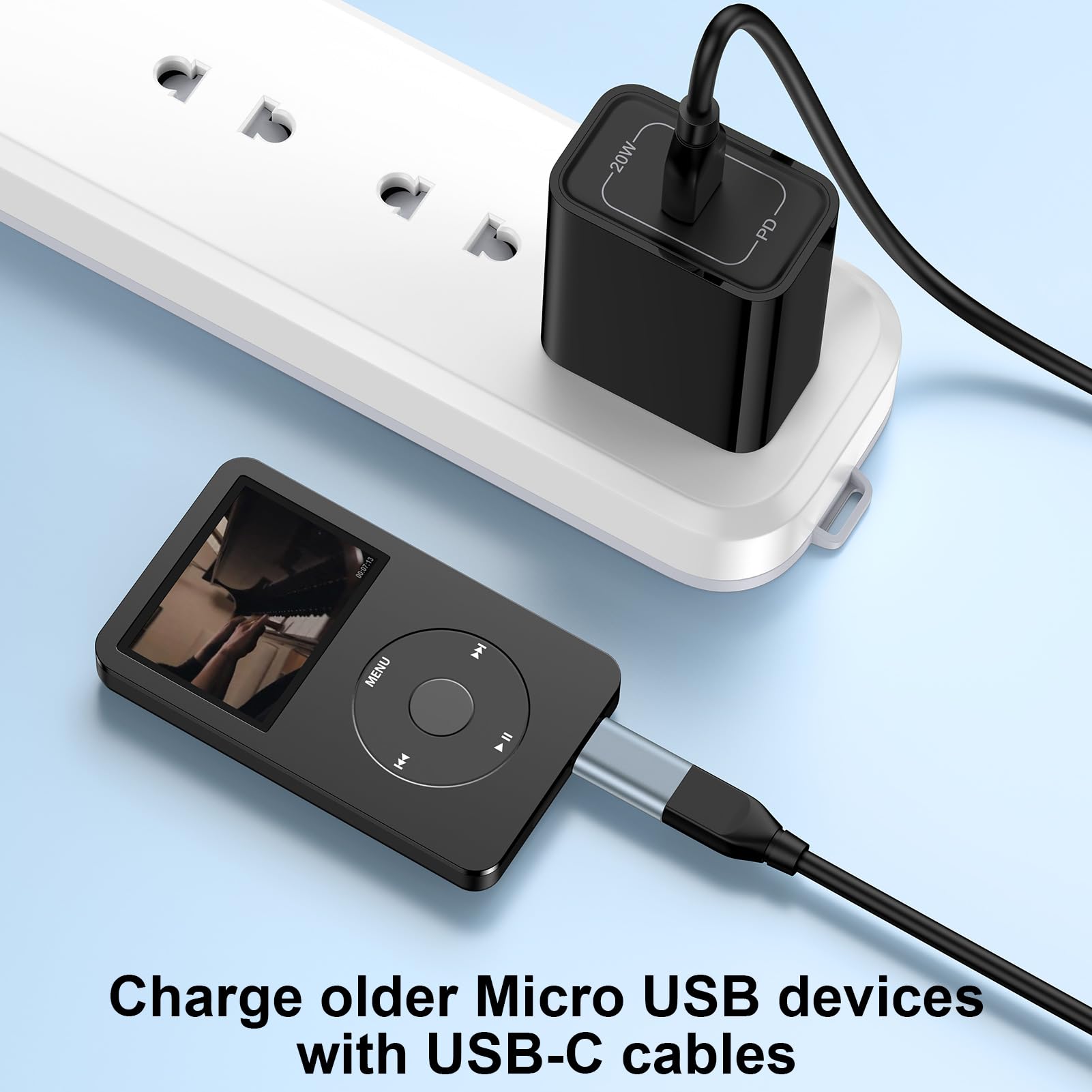 Adattatore da USB C a micro USB, confezione da 5 connettori USB tipo C femmina a micro USB maschio, per ricarica e sincronizzazione dati per Samsung Galaxy S7 Edge, S7, S6, J7, Nexus 5, 6, Note 5
