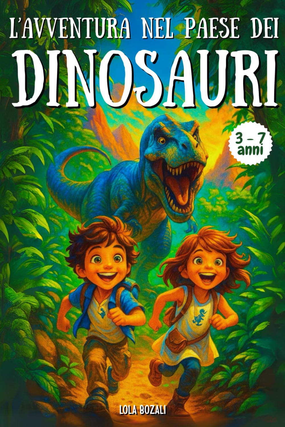 L’Avventura nel Paese dei Dinosauri: Storie di dinosauri per bambini dai 3 ai 7 anni – Libro illustrato a colori per la buonanotte, perfetto come regalo per piccoli amanti dei dinosauri