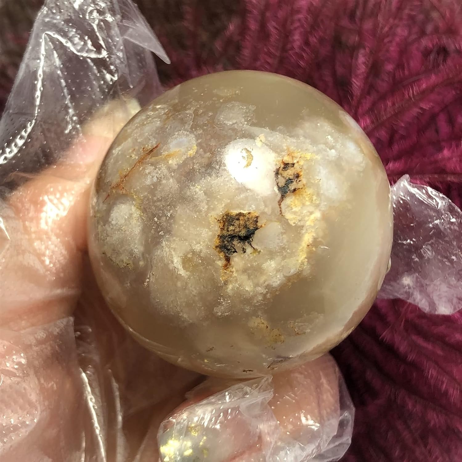 天然水晶の原石 天然水晶ラフ天然チェリー不規則な石のクリスタルボール翡翠瑪瑙家の装飾クリスタルストーン