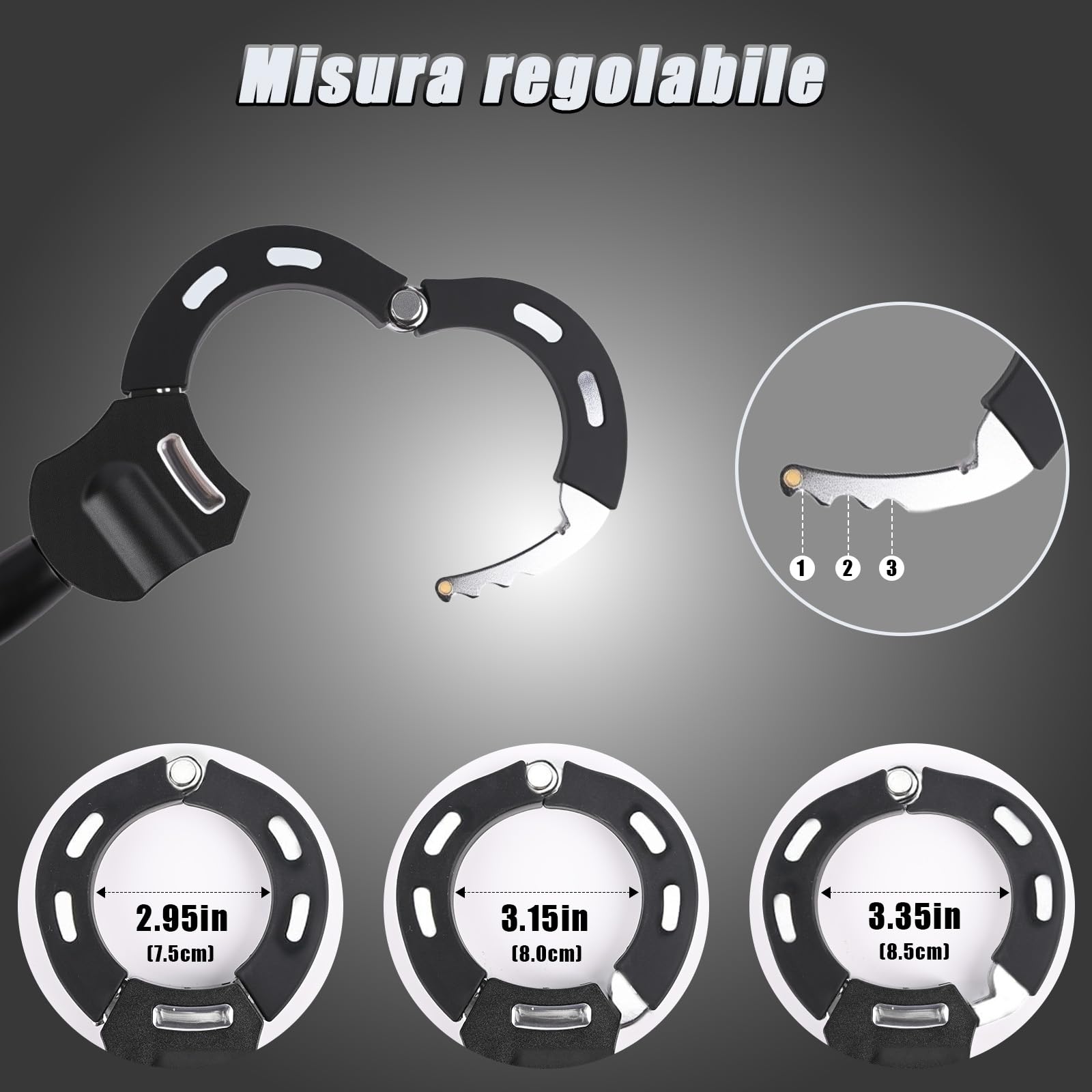 Serratura per scooter elettrico con custodia impermeabile e manicotto di bloccaggio in gomma, serratura ad alta sicurezza, per scooter elettrici/biciclette/e-bike (Nero)