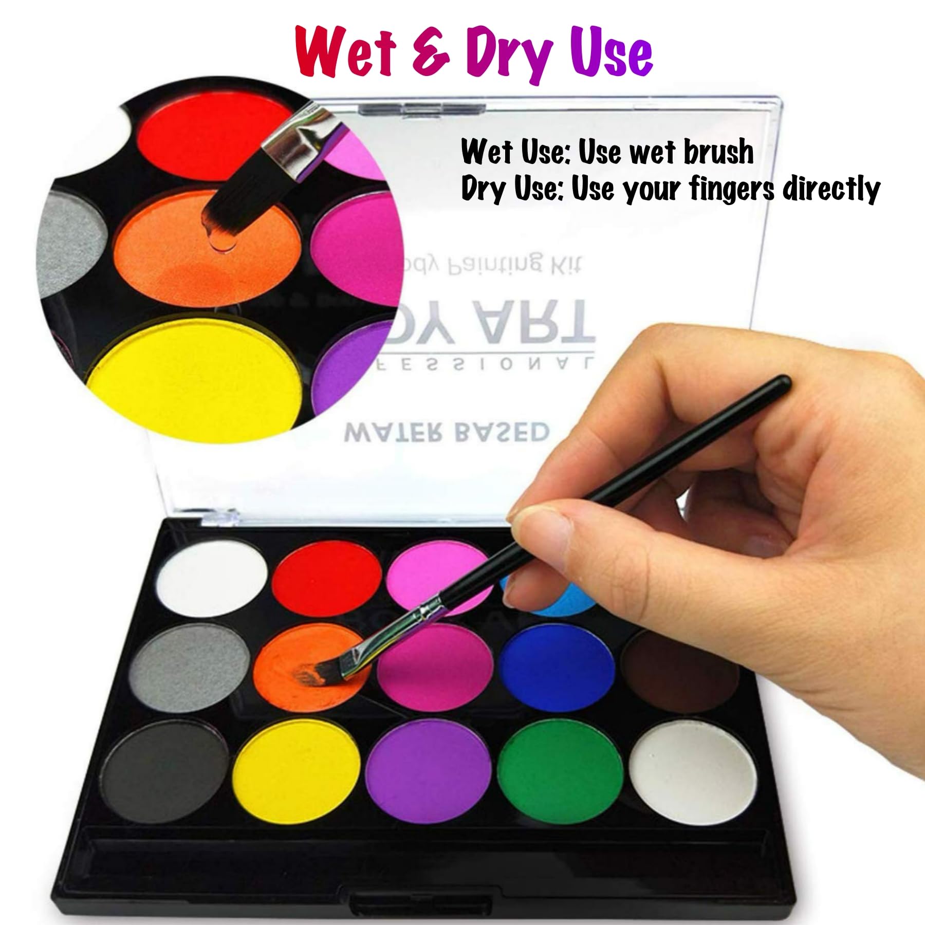 Truccabimbi Kit,27 Colori Truccabimbi Kit Anallergici Atossici