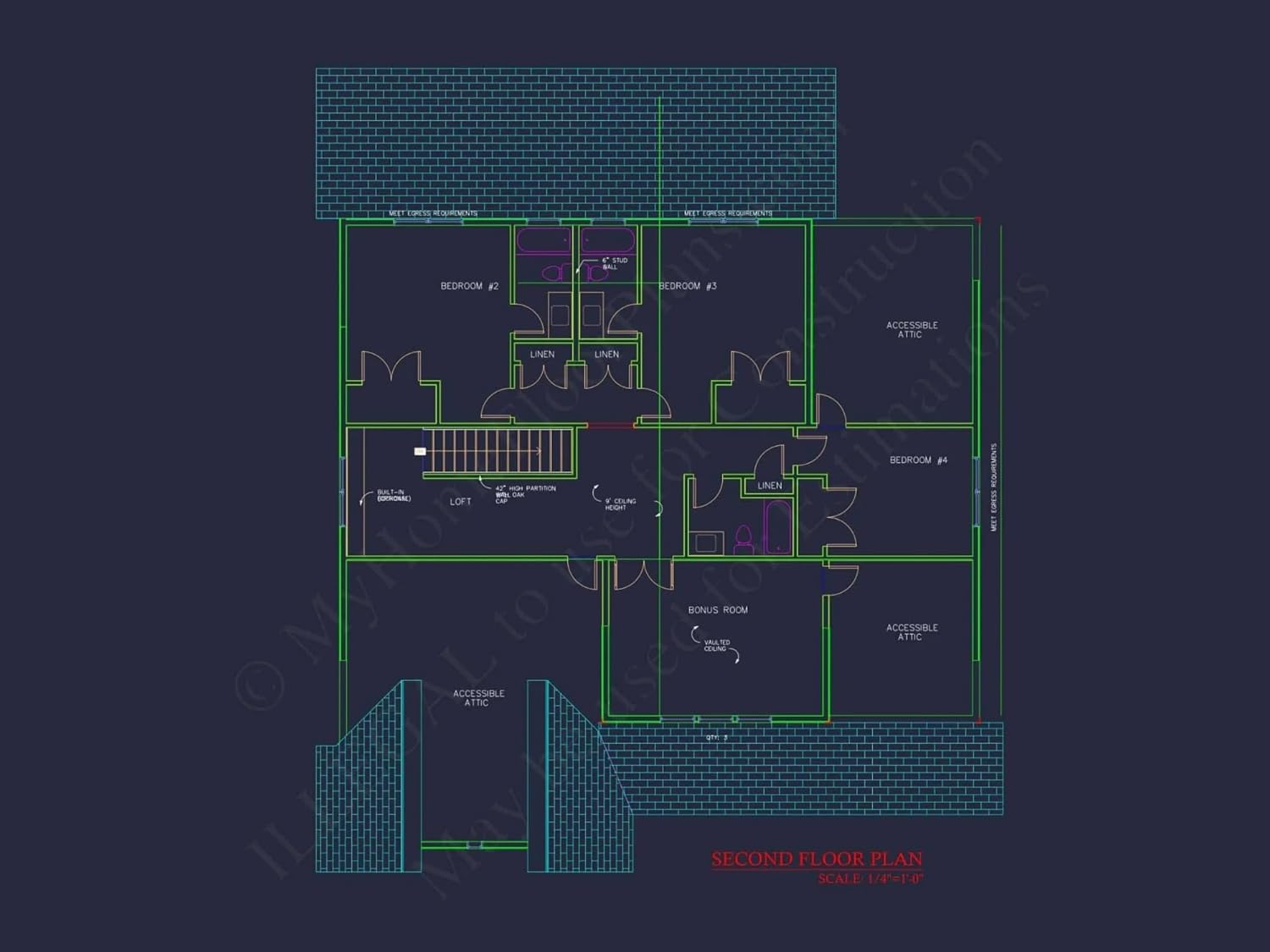 19-1694 HOUSE PLAN - Beautiful House Floor Plan with CAD Designs and Blueprint