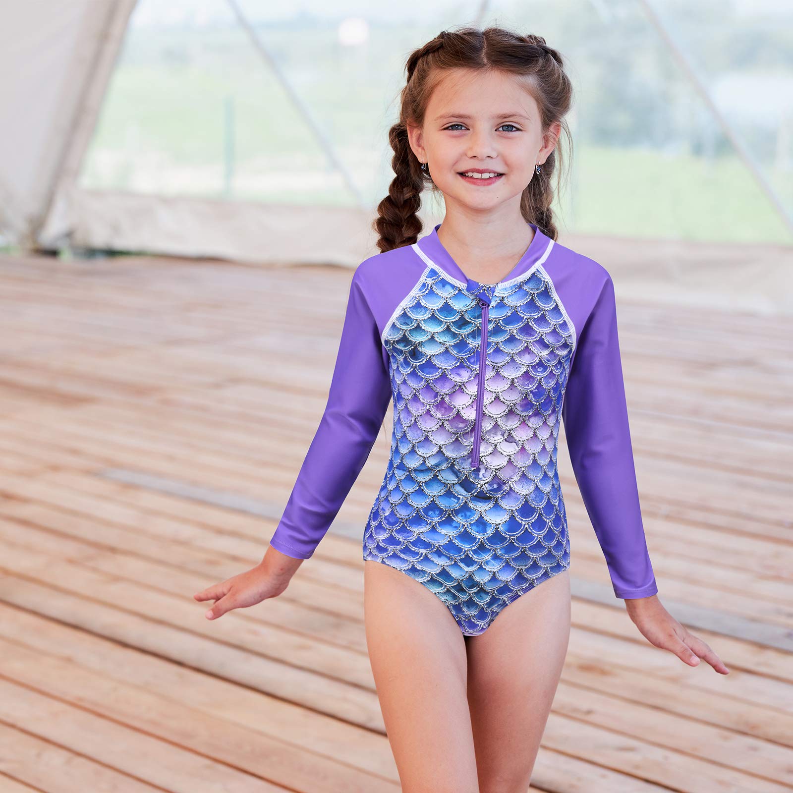 Little Surprise Box,2pcs Pink Starry Rabbit, Kids UPF 50+ Swimwear with matching Swim Cap & Free Washbag main image 0