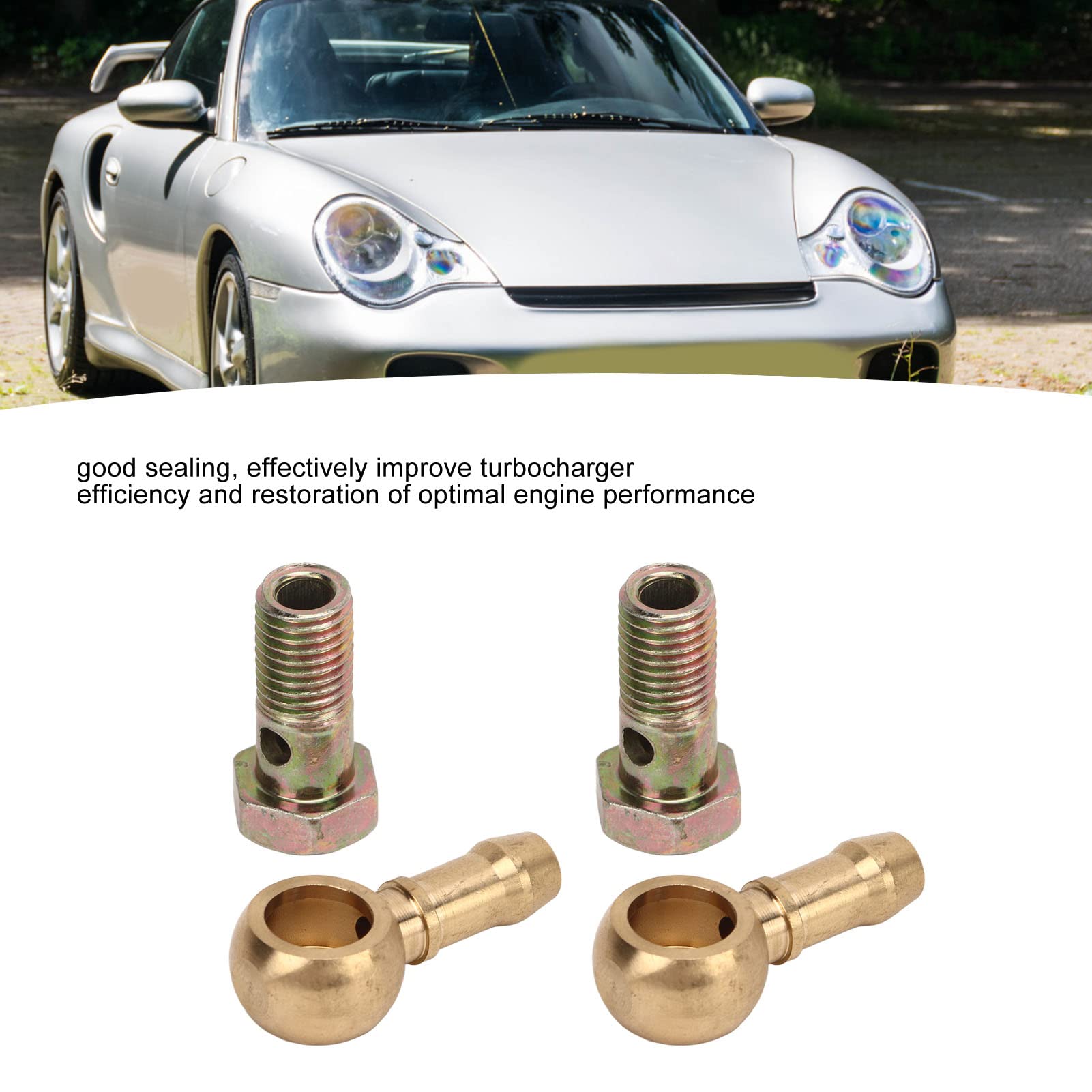 Raccordi A Bullone A Banjo Per Tubo Flessibile 12mm - Kit 2 Pezzi In Bronzo Per Moto E Auto - Foto 8
